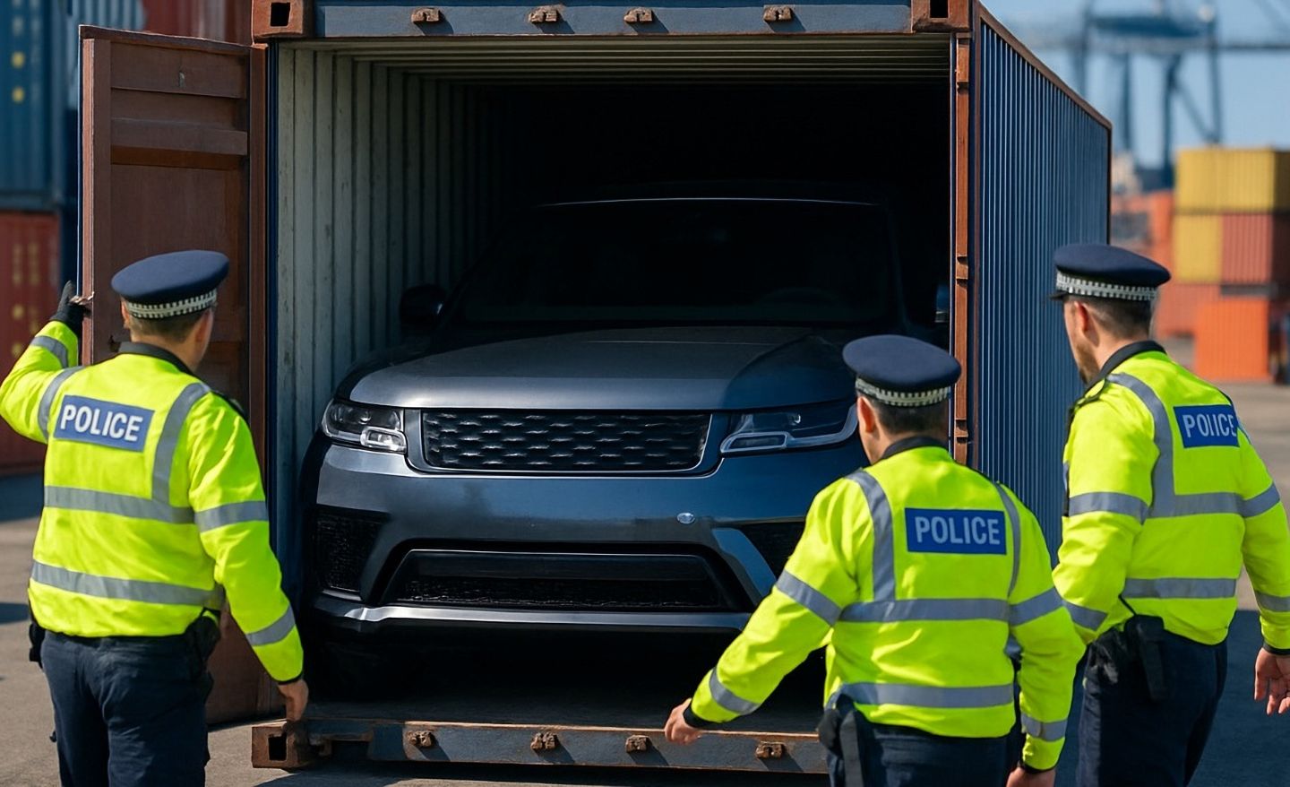 land rover being found by police